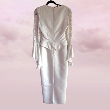Vintage Australian Lace Wedding Dress - AU 8