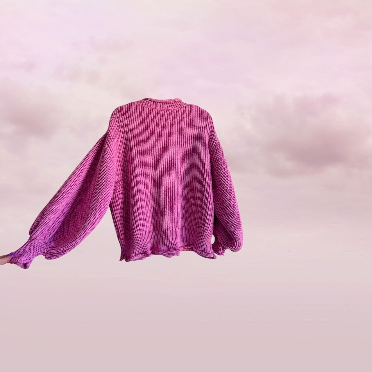Zulu & Zephyr Pink Chunky Knit Jumper - AU 8