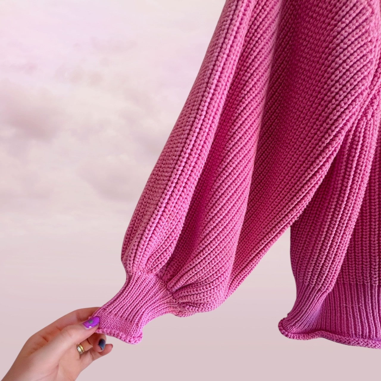 Zulu & Zephyr Pink Chunky Knit Jumper - AU 8