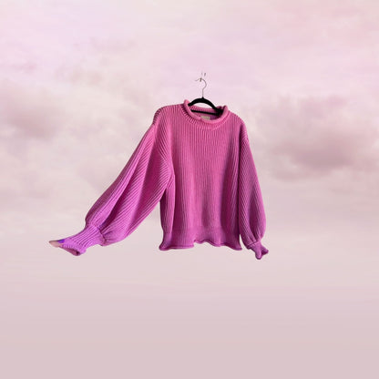 Zulu & Zephyr Pink Chunky Knit Jumper - AU 8