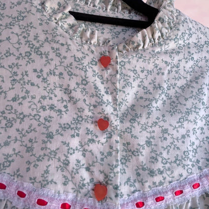 Vintage Prairie Floral Heart Dress M - XL XXL