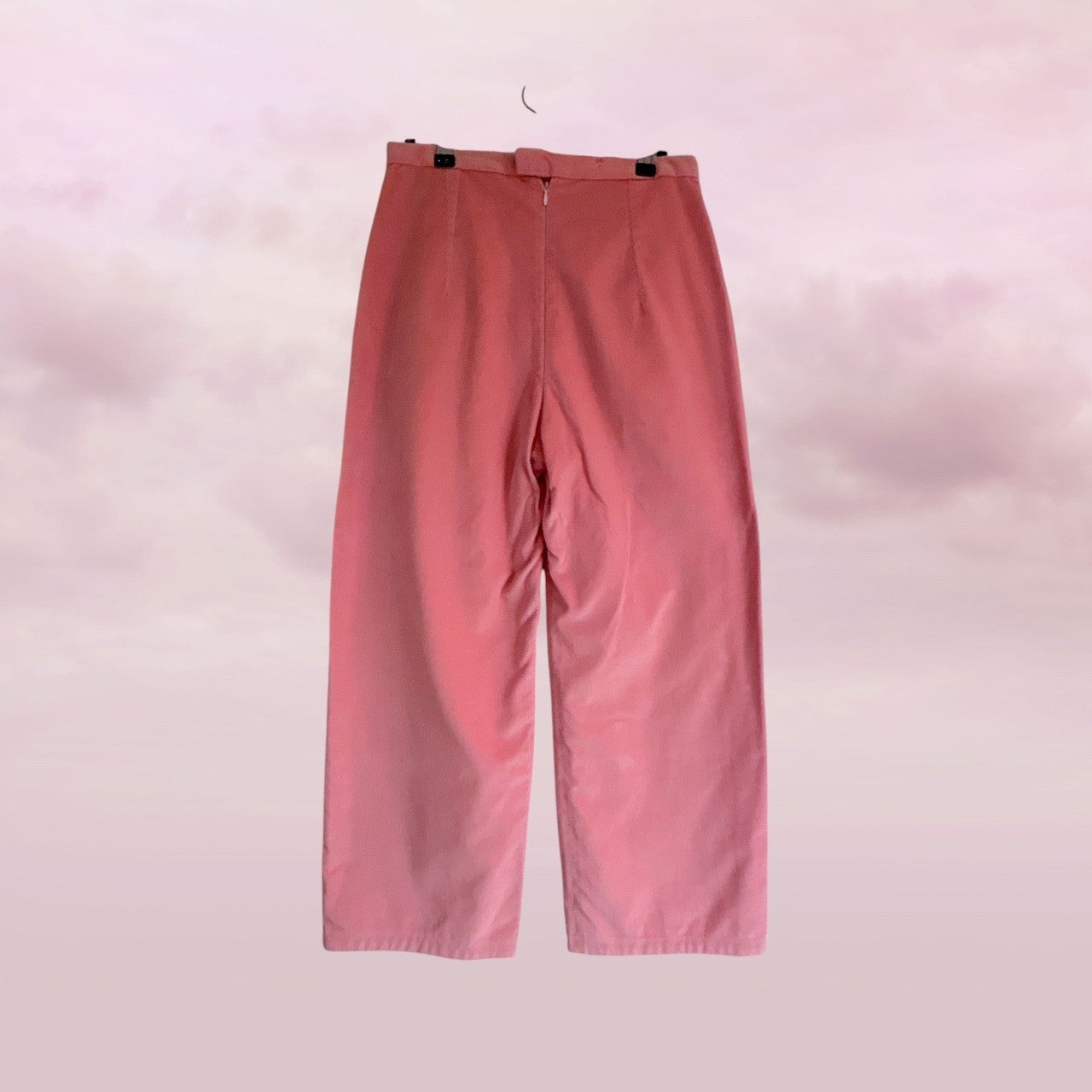 Smitten.inc Pink Cotton Velvet Wide Leg Pants – Size M