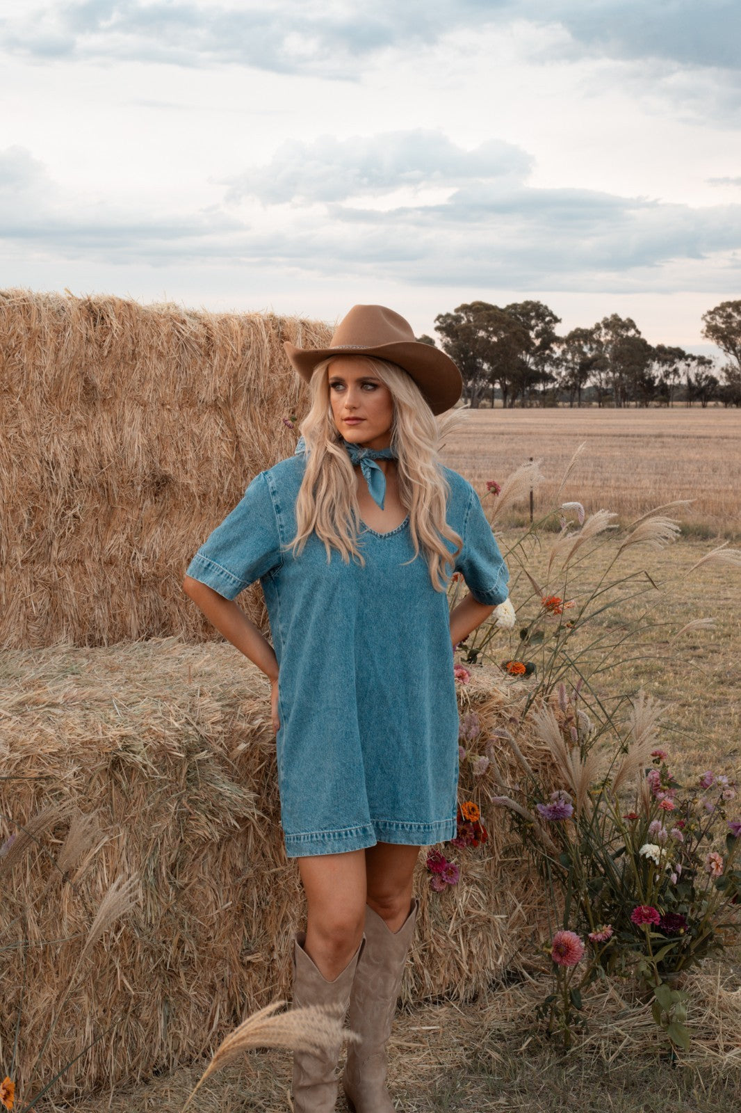 Assembly Label Denim Shift Dress – AU 10
