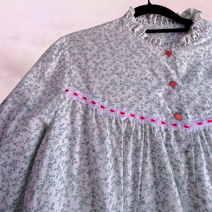 Vintage Prairie Floral Heart Dress M - XL XXL