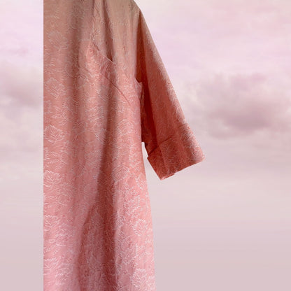 Vintage Blush Brocade Bow Jacket - AU 10–12