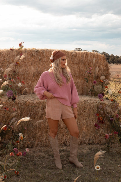 Zulu & Zephyr Pink Chunky Knit Jumper - AU 8