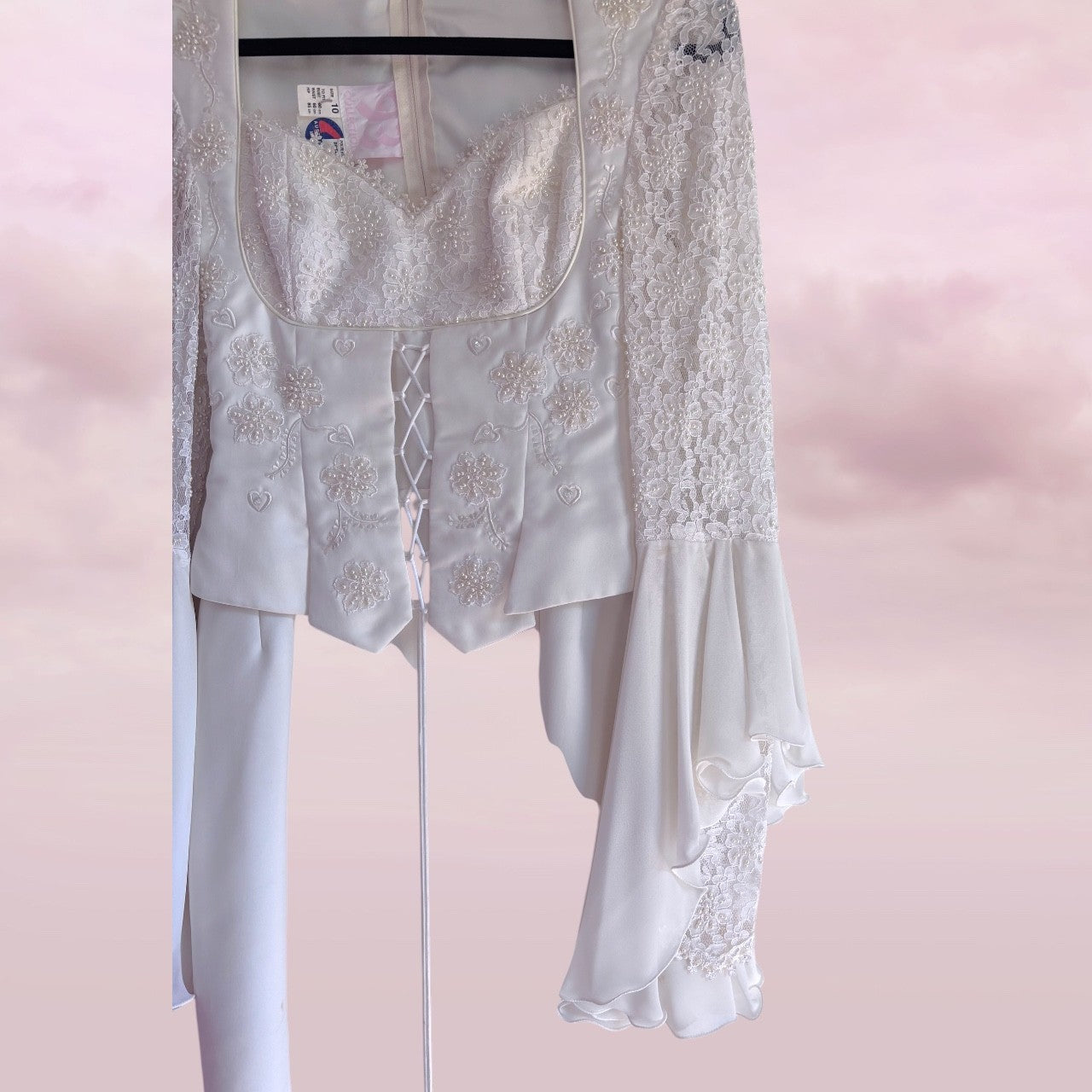 Vintage Australian Lace Wedding Dress - AU 8