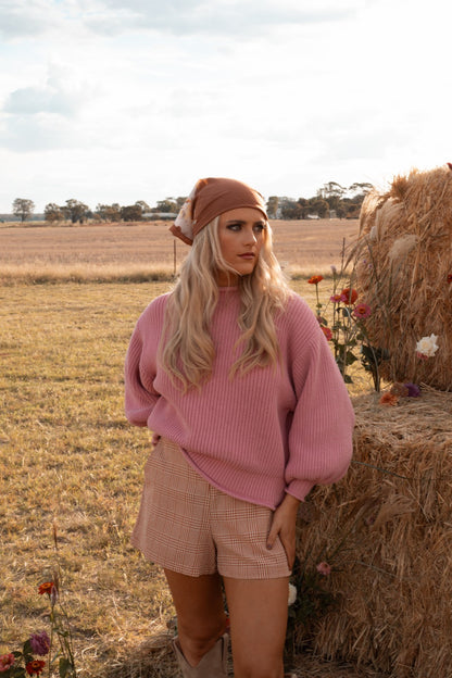 Zulu & Zephyr Pink Chunky Knit Jumper - AU 8