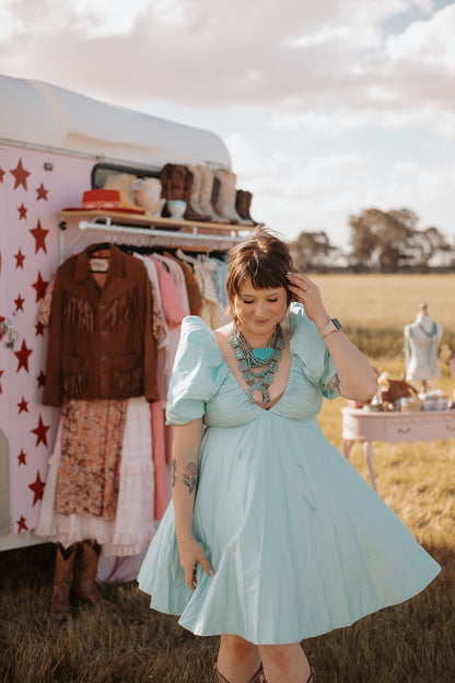 Aje Gabrielle Plunge Mini Dress - Size 14