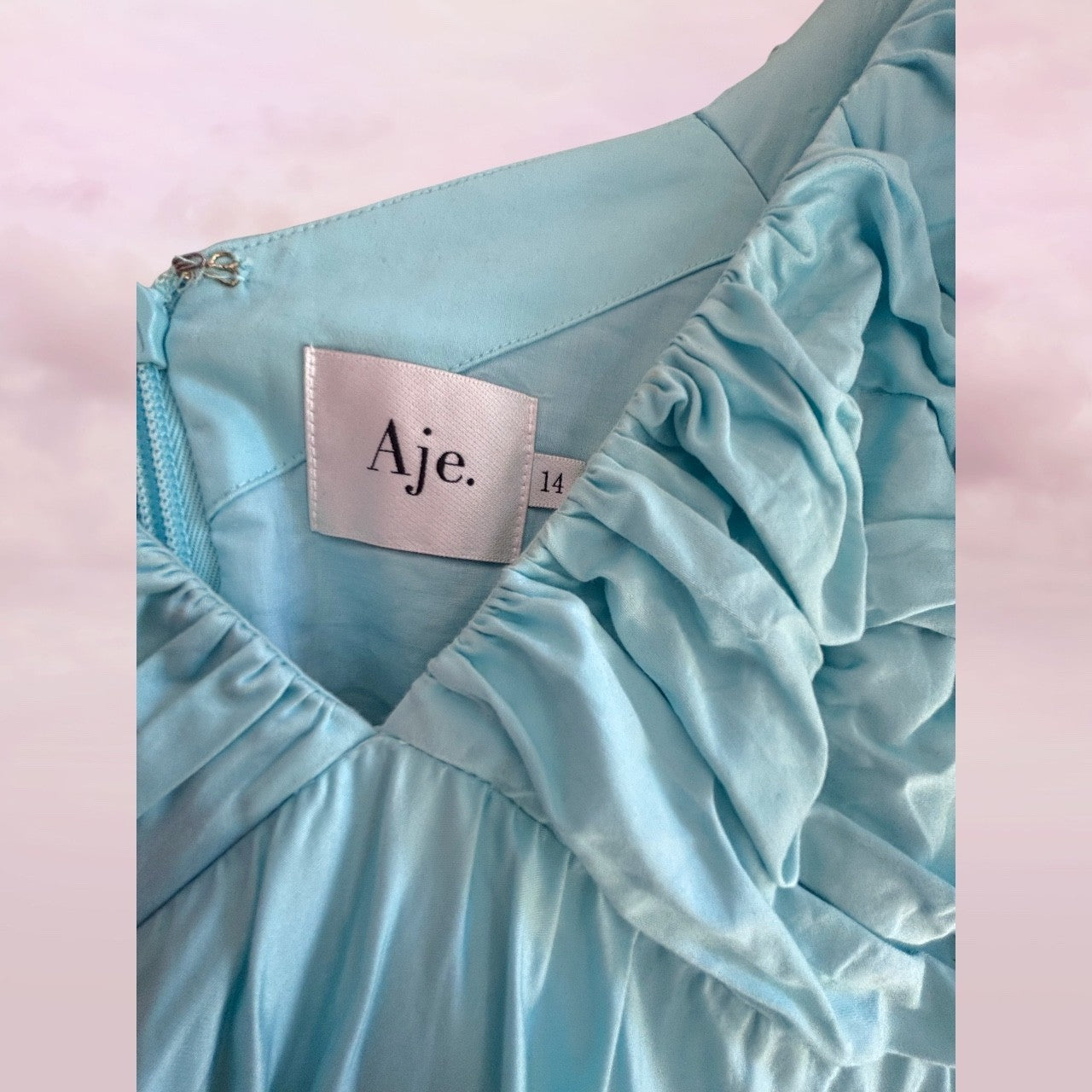 Aje Gabrielle Plunge Mini Dress - Size 14