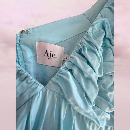 Aje Gabrielle Plunge Mini Dress - Size 14