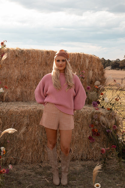 Zulu & Zephyr Pink Chunky Knit Jumper - AU 8